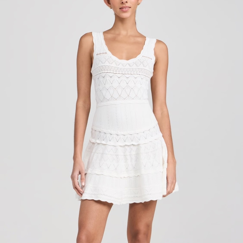 LoveShackFancy White Mini Dress